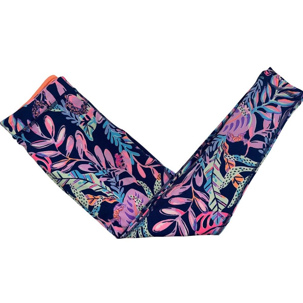 Lilly Pulitzer Girls Luxetic Weekender Leggings You've Been Spotted Sz L/8-10